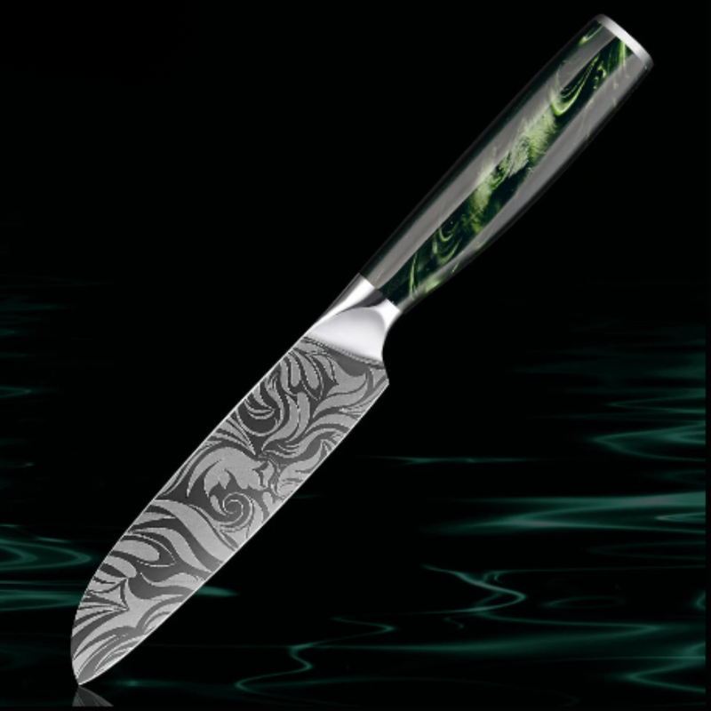 Upgraded Santoku Knife 5-Inch - Razor Sharp Kitchen Knife