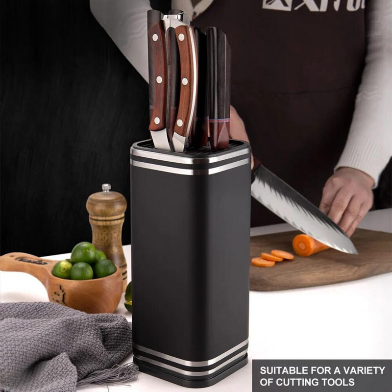 Stainless Steel Knife Holder - Kitchen Storage for Knives and Scissors