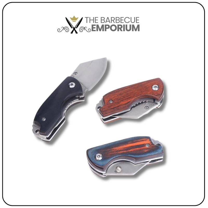 Mini Folding Knife with D2 Handle - Keychain EDC Tool