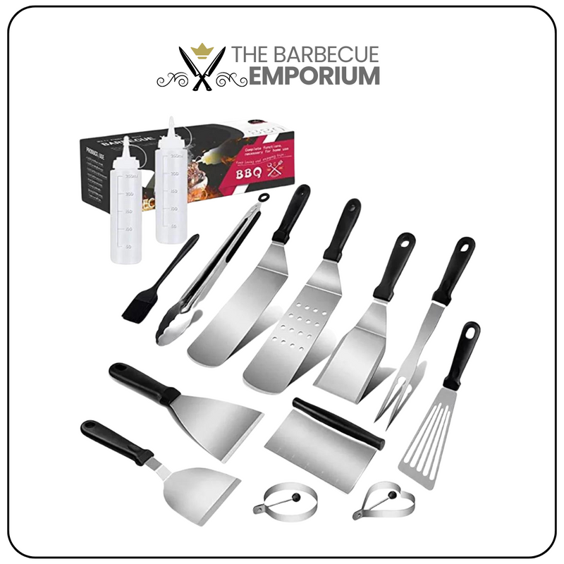 14 Pcs Grilling Tool Set with Carry Bag - for BBQ