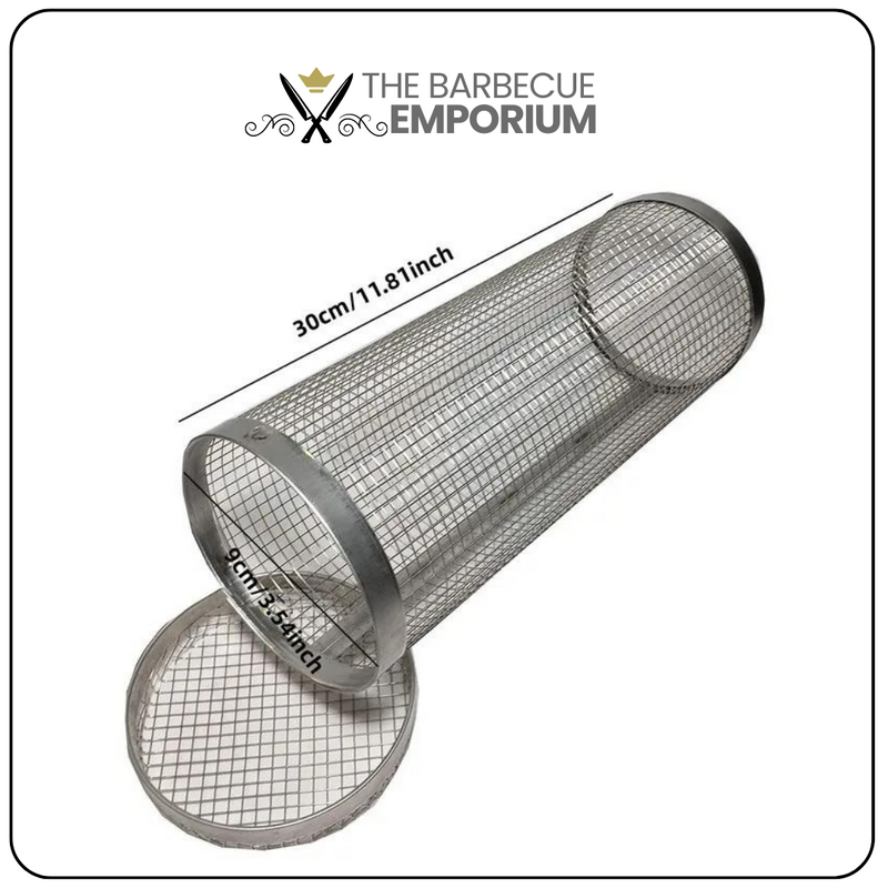 Stainless Steel Round Basket - For Barbecue