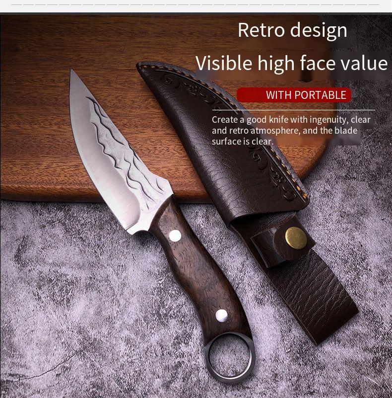 Portable Multifunctional Kitchen Knife - Stainless Steel