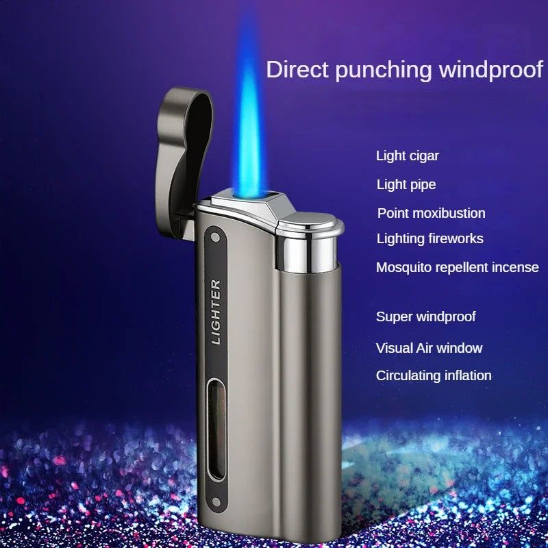 Butane gas lighter – windproof and refillable