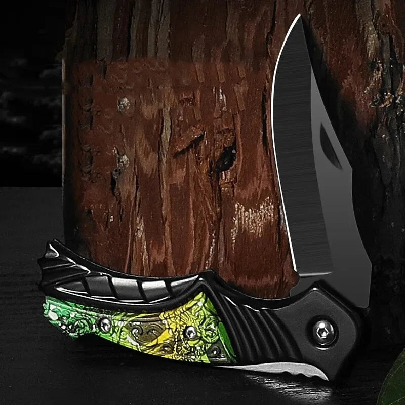 Multifunctional Stainless Steel Folding Knife: Camping & Outdoor