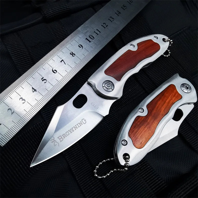 Portable Folding BBQ Knife – High-Hardness Steel, Camping & Grilling Tool