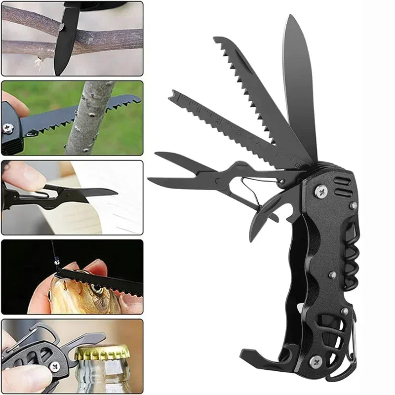 Multifunctional Pocket Folding Knife - BBQ Camping Tool, Portable Outdoor Knife, Great Gift for Grill Lovers