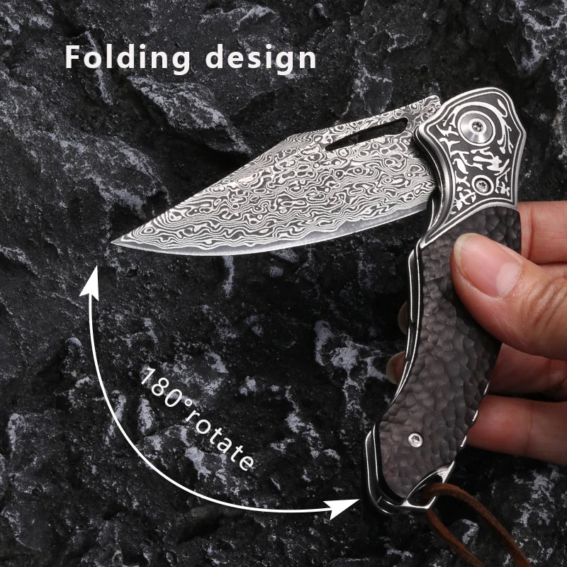 Outdoor Folding Knife - Portable Mini BBQ and Camping Knife