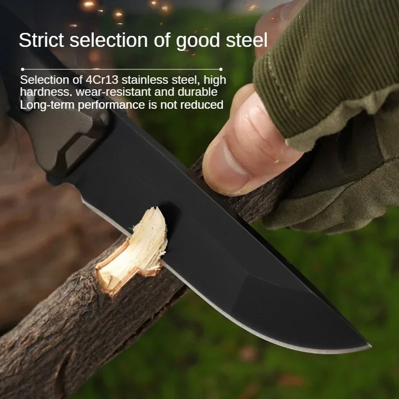 High-End Aluminum Handle BBQ Knife with Sheath - Outdoor Camping & BBQ Tool