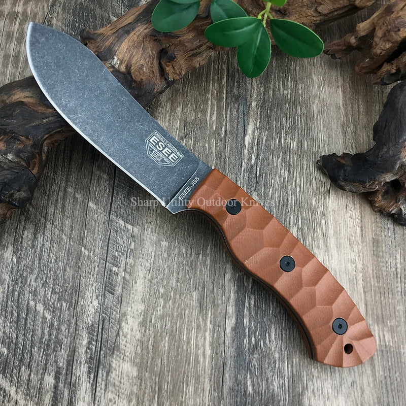 ESEE JG5 BBQ Knife - 1095 Carbon Steel Blade with Sheath