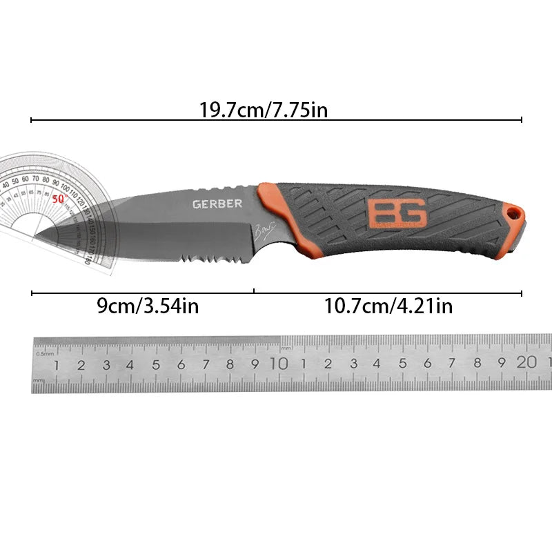 All-Purpose BBQ Knife – Straight Blade for Outdoor Grilling, Camping, and Meat Preparation