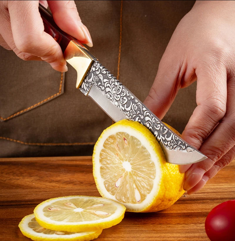 Versatile Kitchen Knife - Forged Stainless Steel with Cover