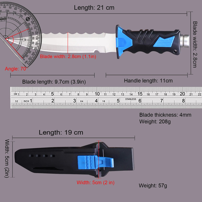 DEHONG Japan 440 Steel BBQ Knife with Sheath - Perfect for Grilling and Outdoor Cooking