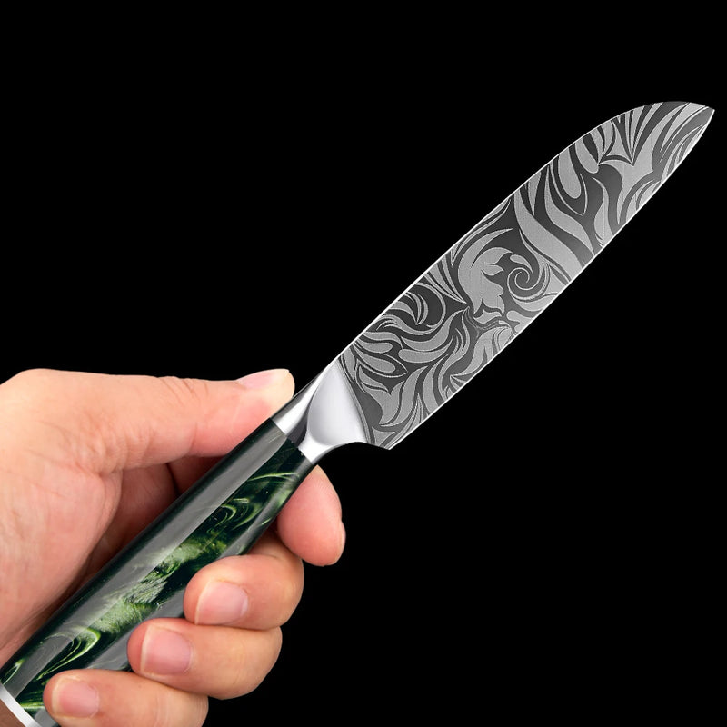 Upgraded Santoku Knife 5-Inch - Razor Sharp Kitchen Knife