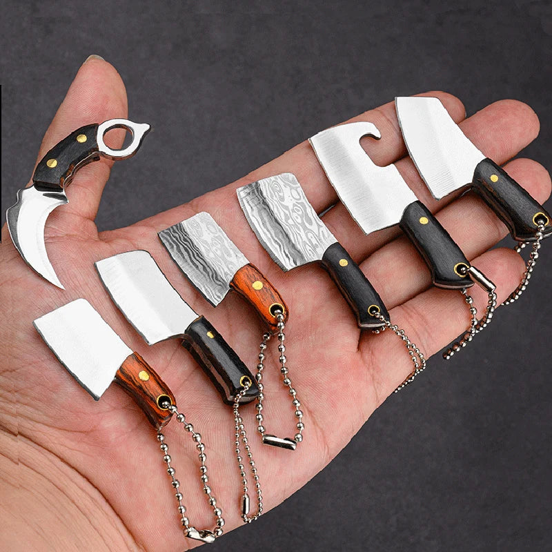 Outdoor Mini EDC Knife - Portable Multi-Function with Key Chain