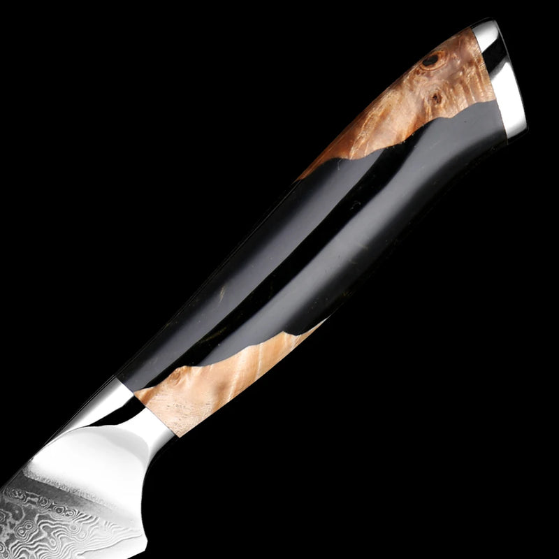 Black Walnut Paring Knife - Damascus VG10 Super Steel, 3.5"