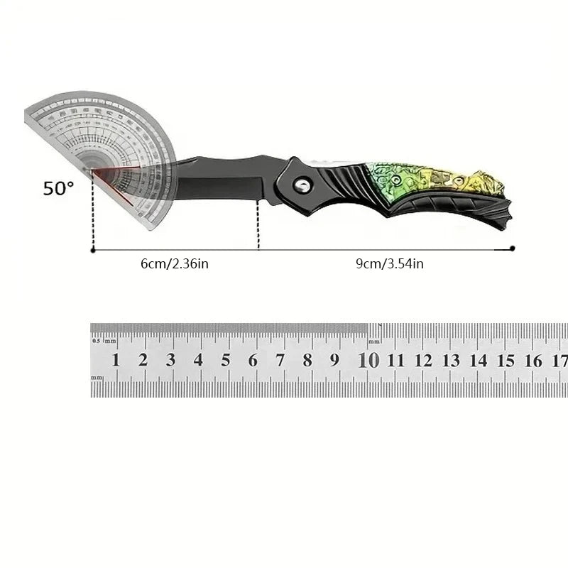 Multifunctional Stainless Steel Folding Knife: Camping & Outdoor