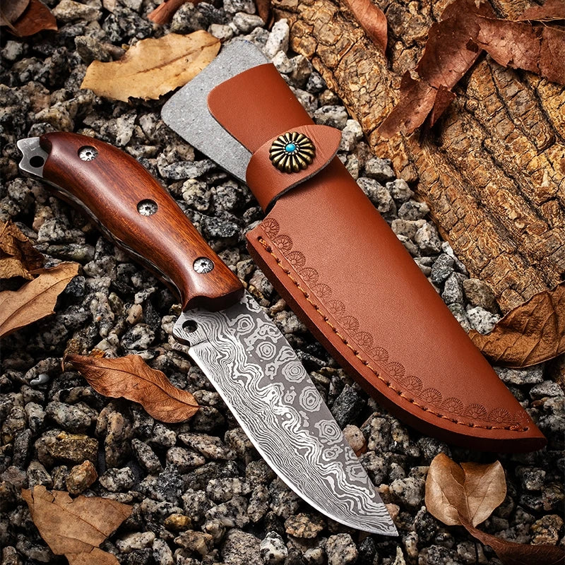 High-Quality Fishing and Meat Knife - Includes Leather Sheath