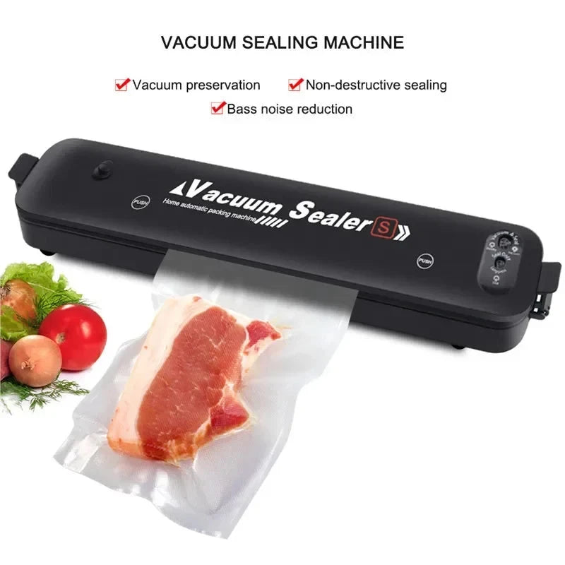 Vacuum Sealer Packaging Machine with 10 Free Bags - Food Sealing Machine, EU/US Plug