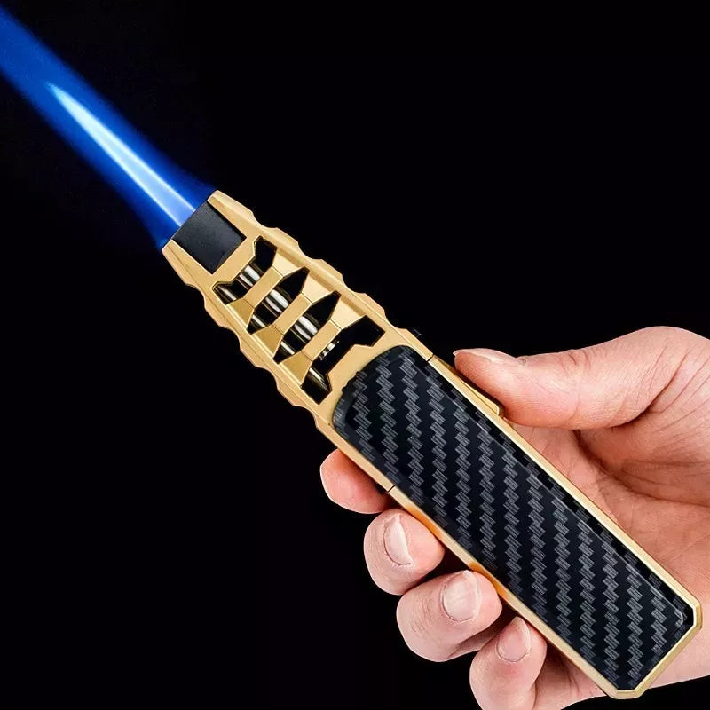 Big Jet Flame Turbo Torch - Windproof, Rechargeable, Butane gas